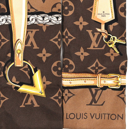 Louis Vuitton Silk Monogram Confidential Bandeau Brown 3 of 3