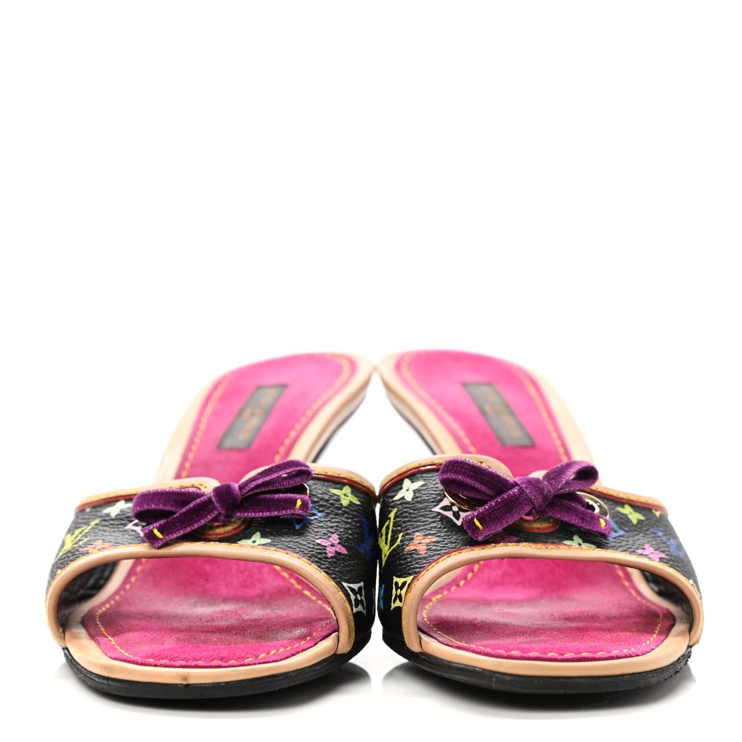Monogram Multicolor Sandal Mule 35.5 Black