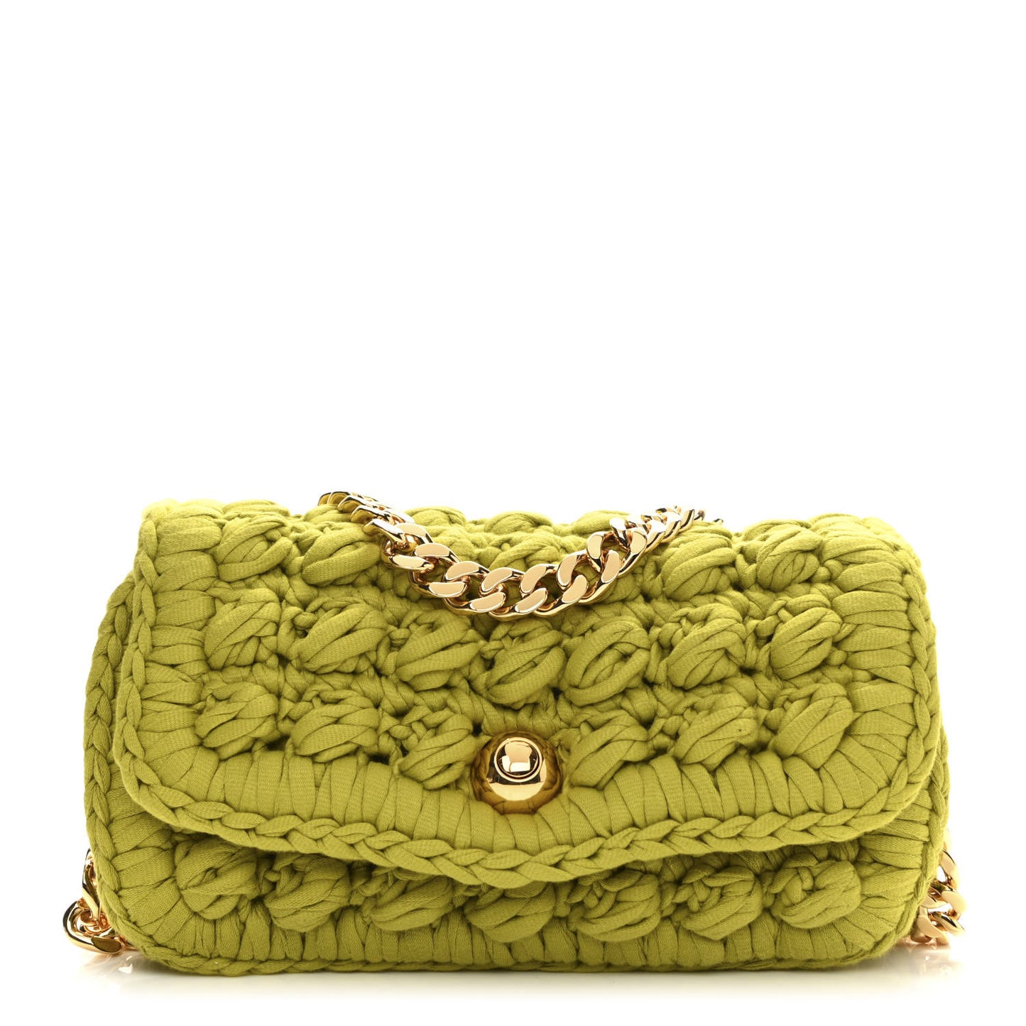 Jersey Crochet Shoulder Bag Kiwi