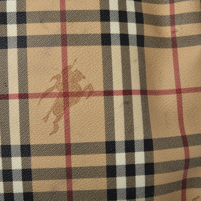 Burberry Haymarket Check Duffle Bag Dark Brown 24 of 24