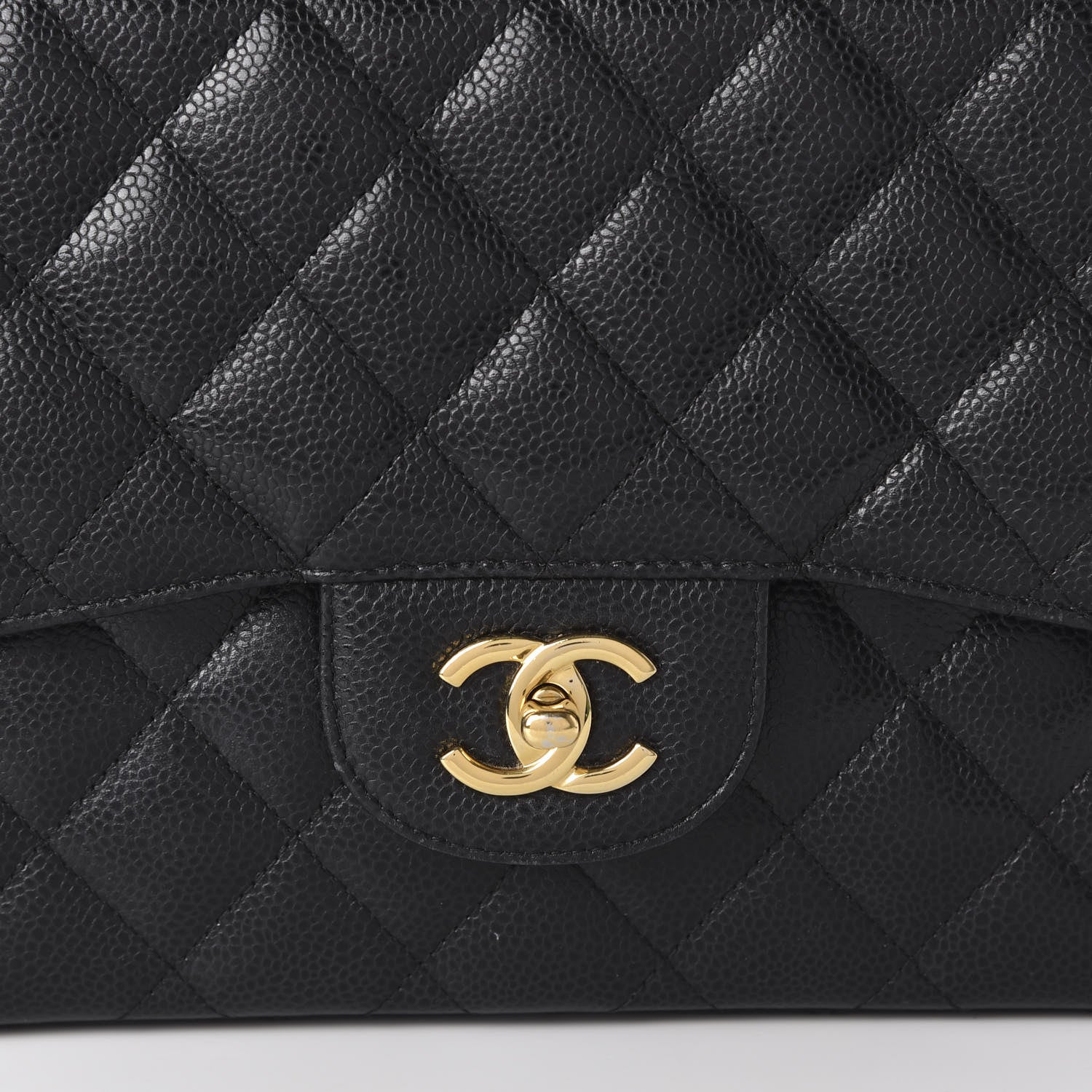 Chanel Caviar Quilted Jumbo Double Flap Black 10 of 13