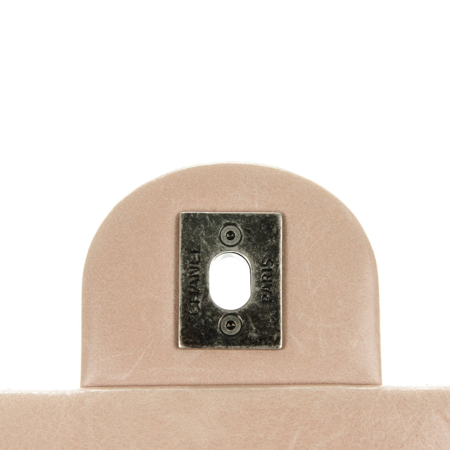 Glazed Calfskin Quilted Medium Duo Color Flap Light Pink