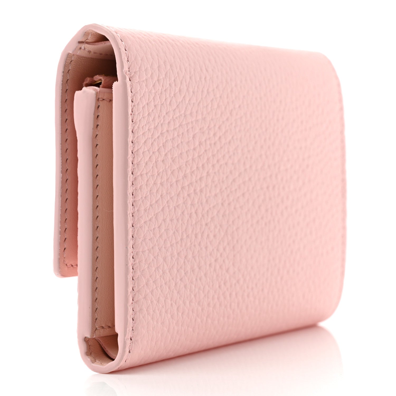 Louis Vuitton Taurillon Capucines Compact Wallet Rose 3 of 8
