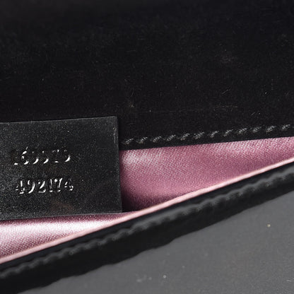 Gucci Patent Glitter Clutch Black 7 of 9
