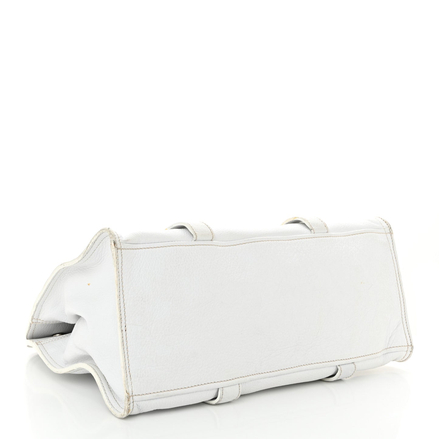 Vitello Daino Shoulder Bag White
