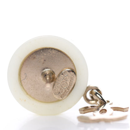 Chanel Resin Coco CC Drop Earrings Gold 4 of 4