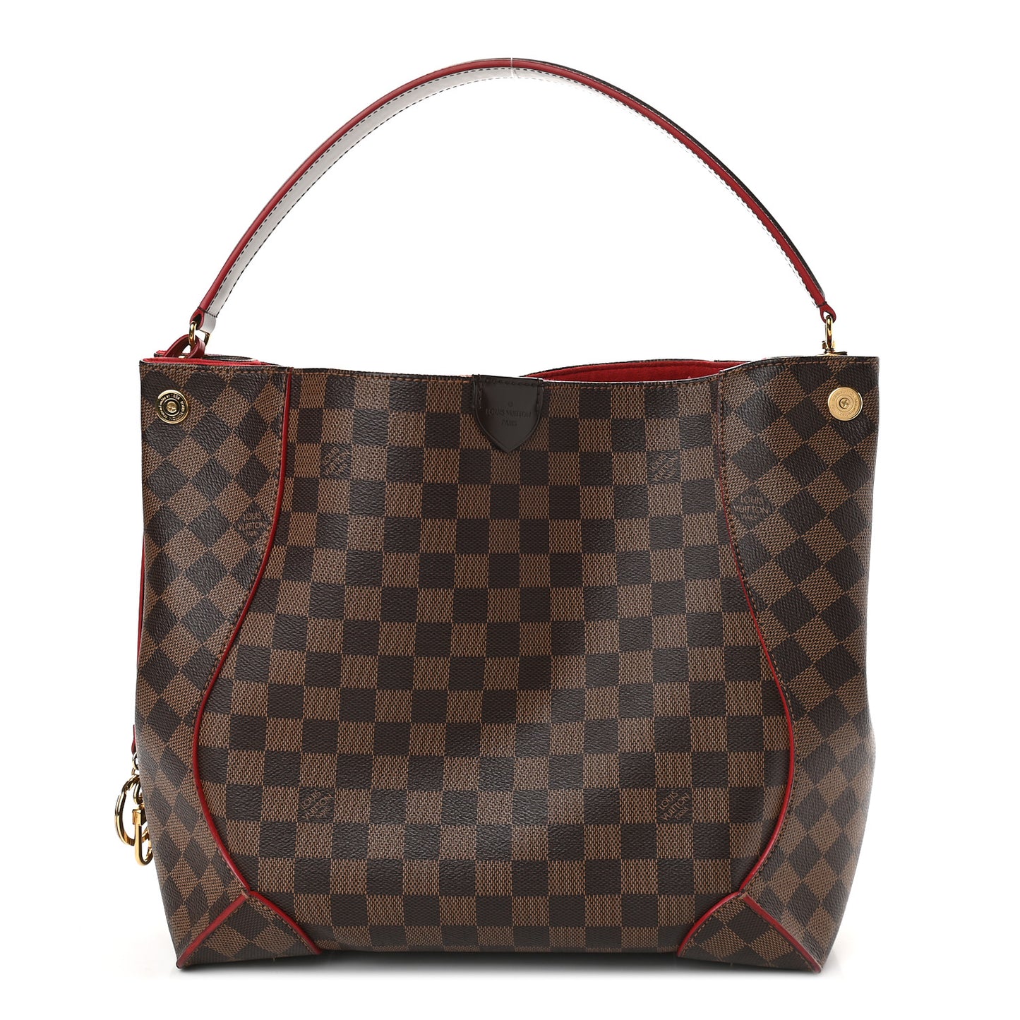 Damier Ebene Caissa Hobo Cherry