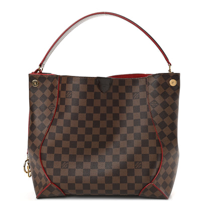 Louis Vuitton Damier Ebene Caissa Hobo Cherry 1 of 10