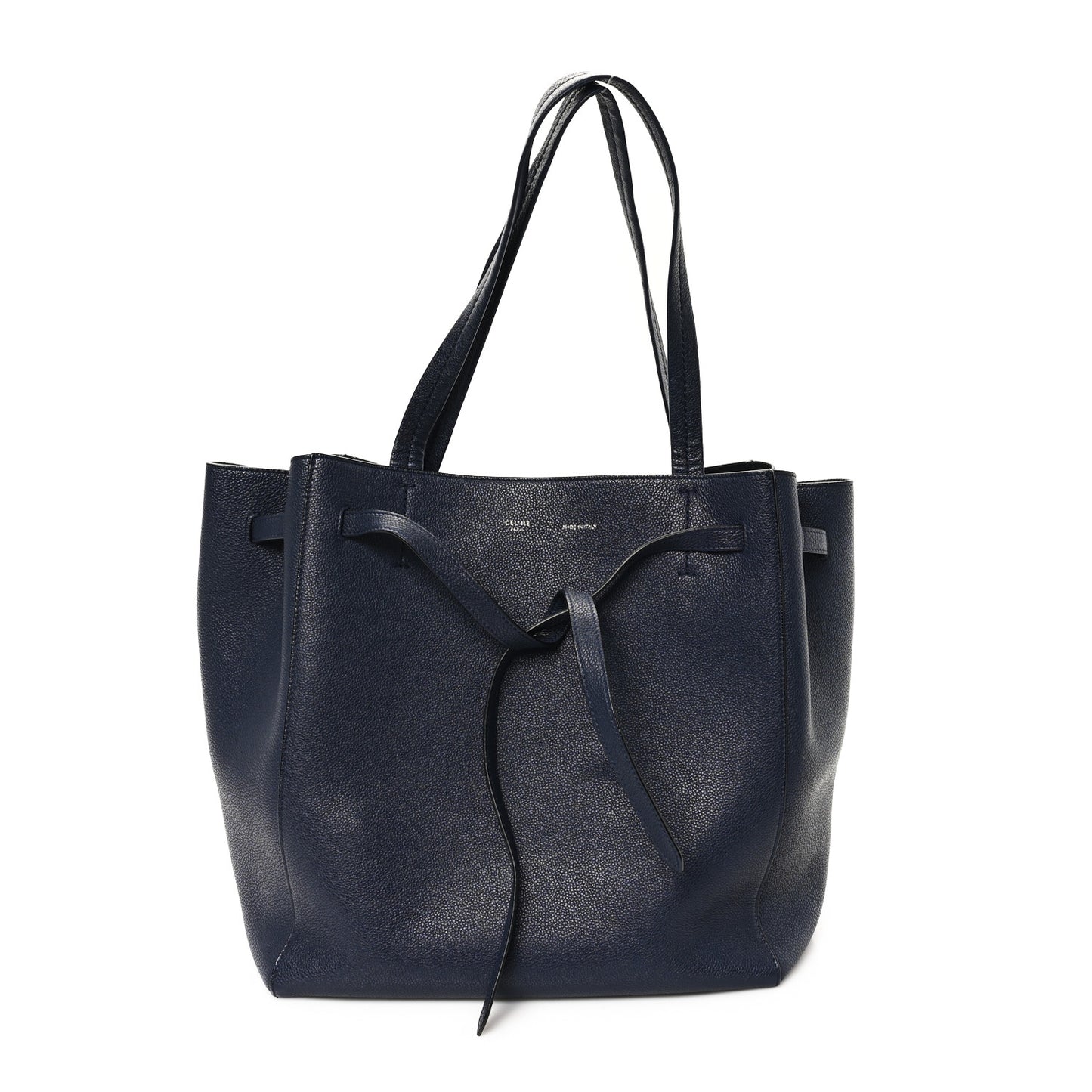 Soft Grained Calfskin Small Belt Cabas Phantom Navy