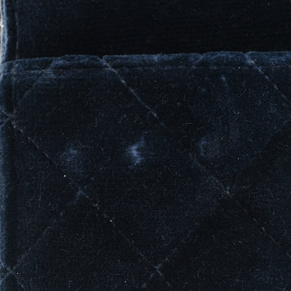 Chanel Velvet Quilted Boy Wallet On Chain WOC Blue 14 of 16