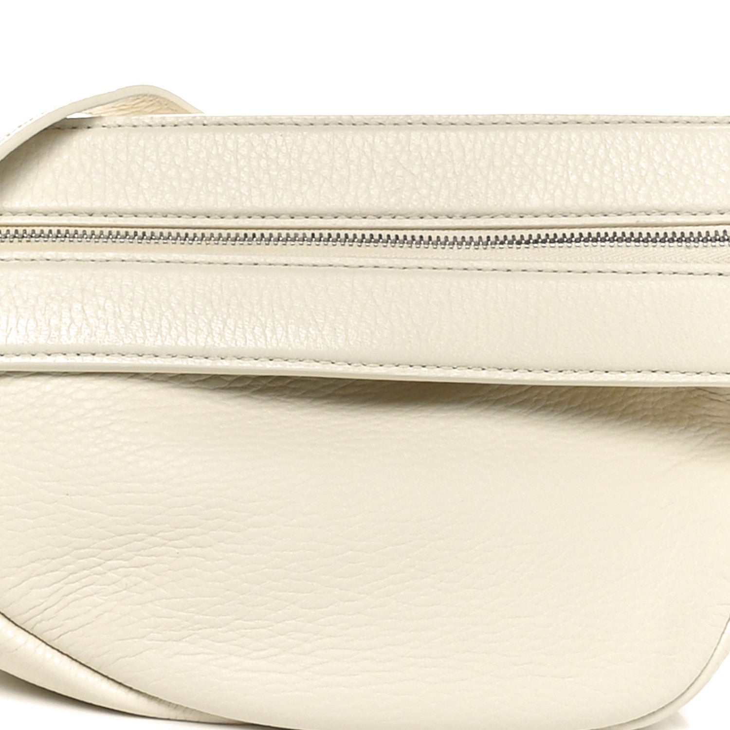 The Row Grained Calfskin Small Slouchy Banana Bag Ivory 7 of 9