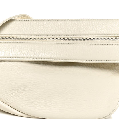 The Row Grained Calfskin Small Slouchy Banana Bag Ivory 7 of 9