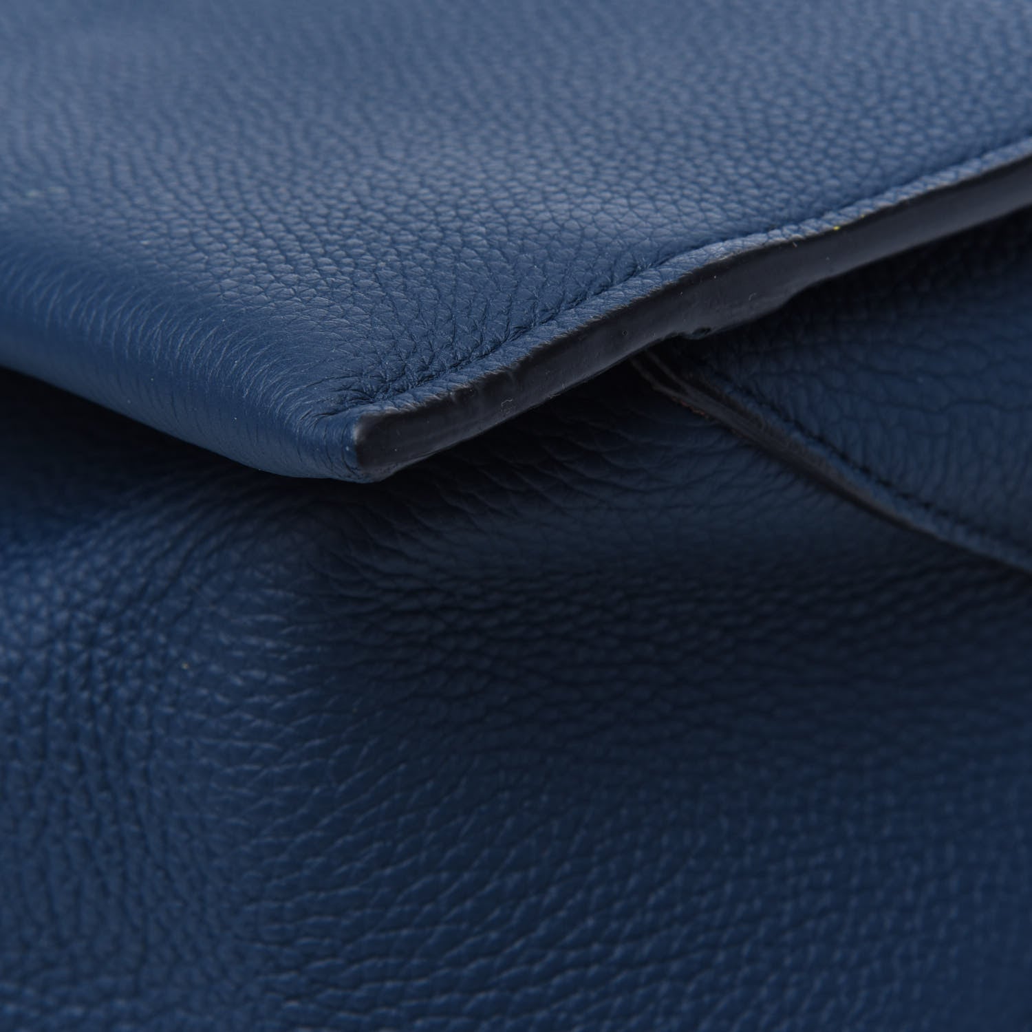 Celine Baby Grained Calfskin Medium Tri-Fold Bag Steel Blue 13 of 21