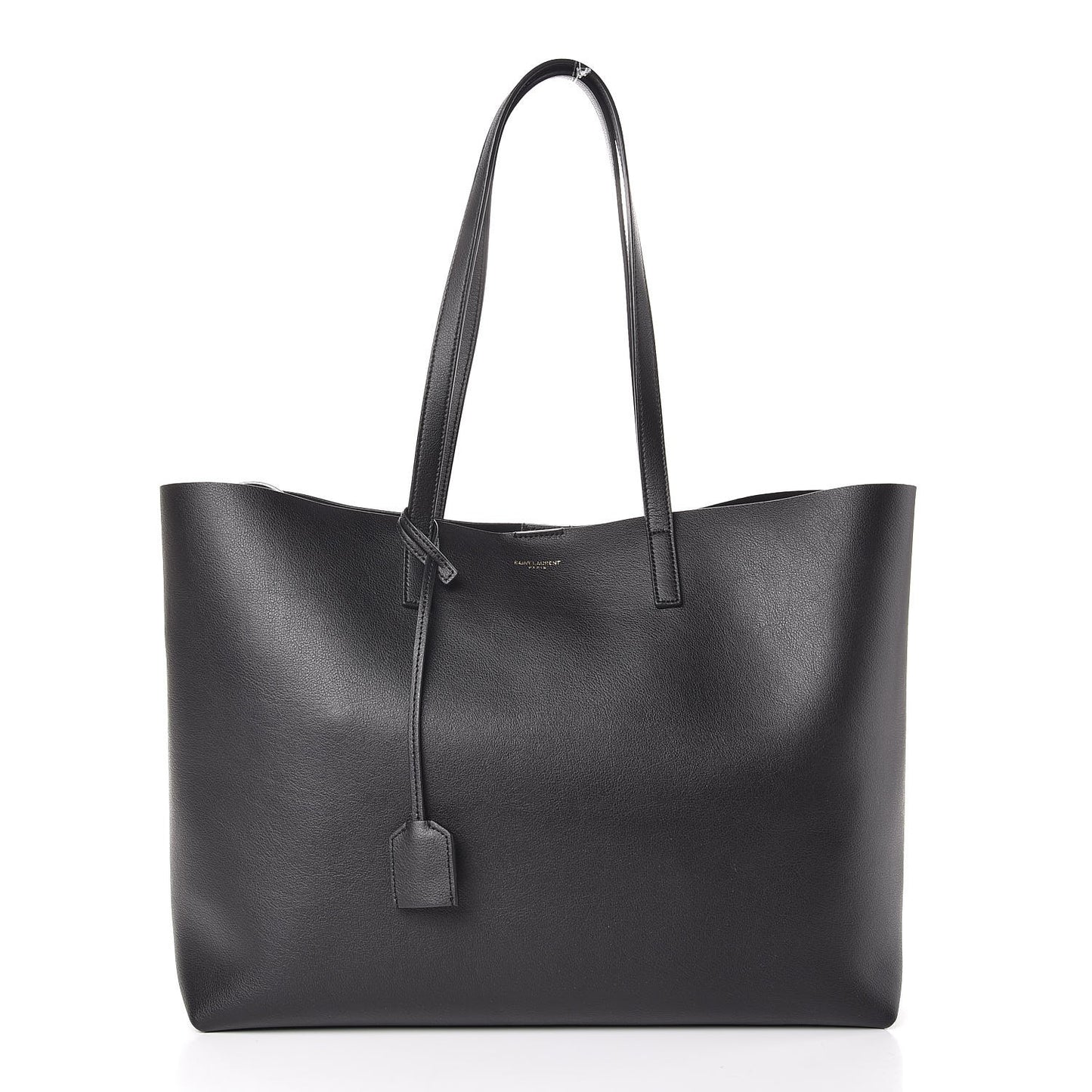 Calfskin Large Shopping Tote Black
