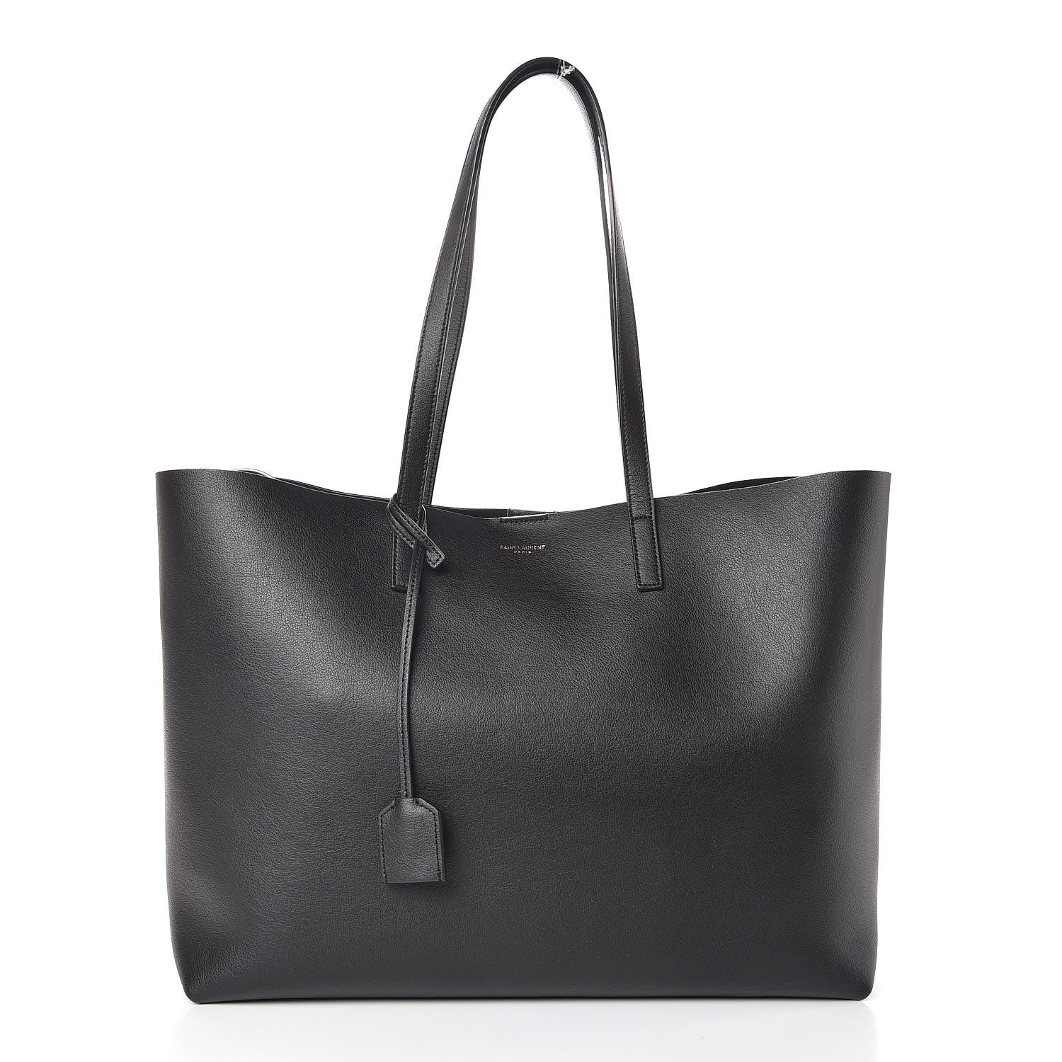 Saint Laurent Calfskin Large Shopping Tote Black 3 of 8