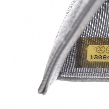 Chanel Caviar Quilted Large Flap Wallet Grey 10 of 12