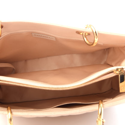 Chanel Caviar Quilted Grand Shopping Tote GST Beige 5 of 10