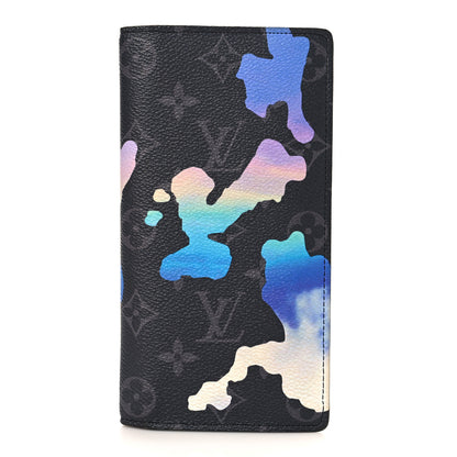 Louis Vuitton Monogram Eclipse Sunrise Brazza Wallet 1 of 6