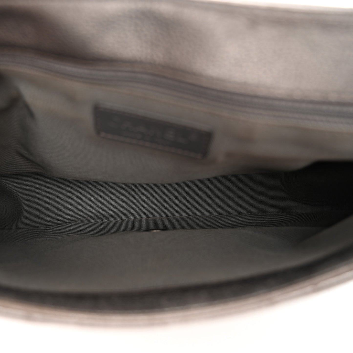 Metallic Calfskin Quilted Casual Pocket Messenger Flap Silver
