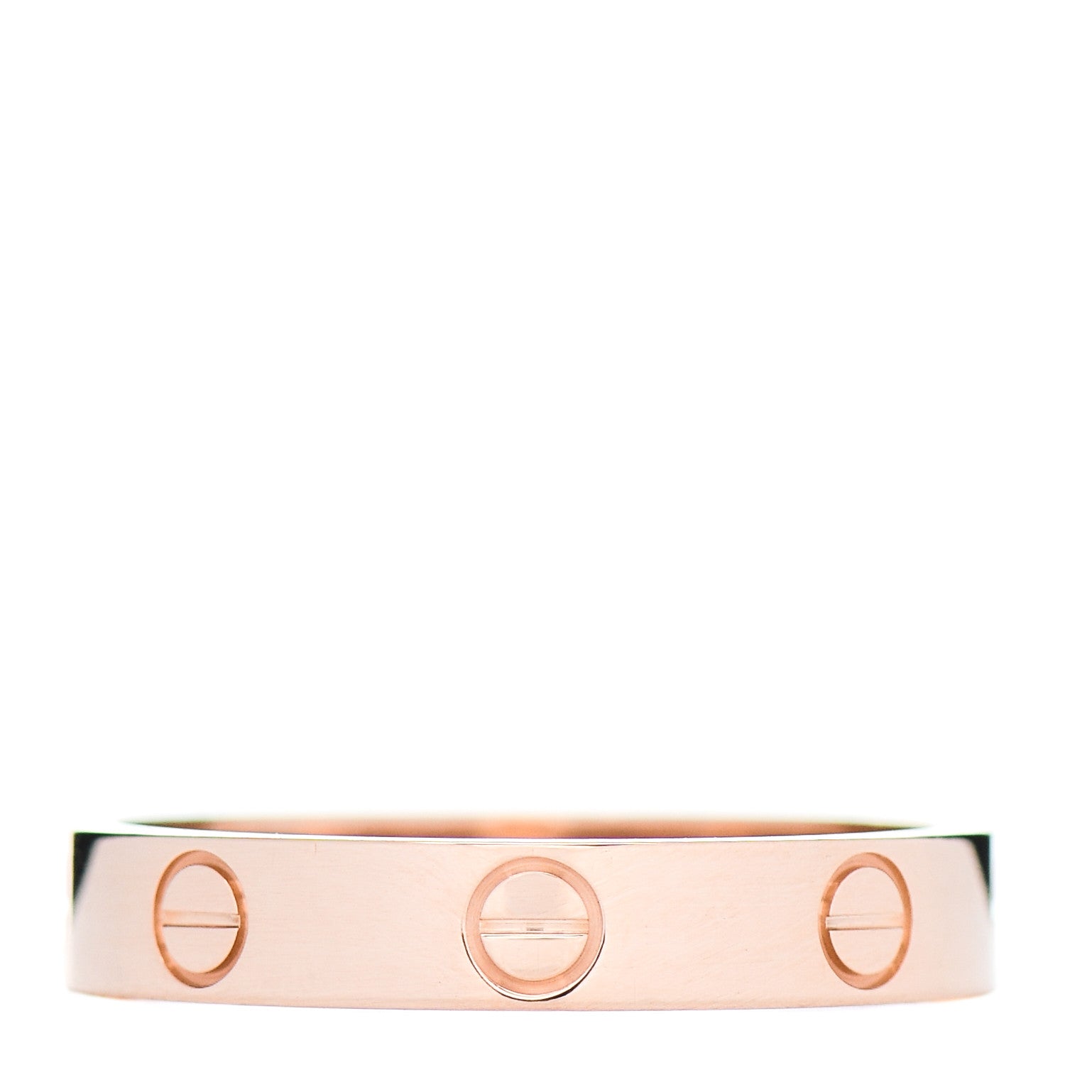 Cartier 18K Pink Gold 3.5mm LOVE Wedding Band Ring 56 7.5 3 of 5