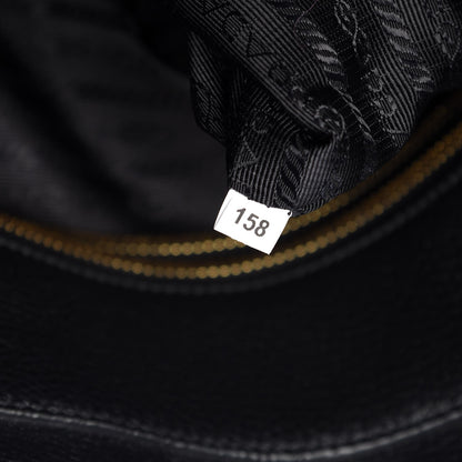 Prada Vitello Daino Tote Black 9 of 9