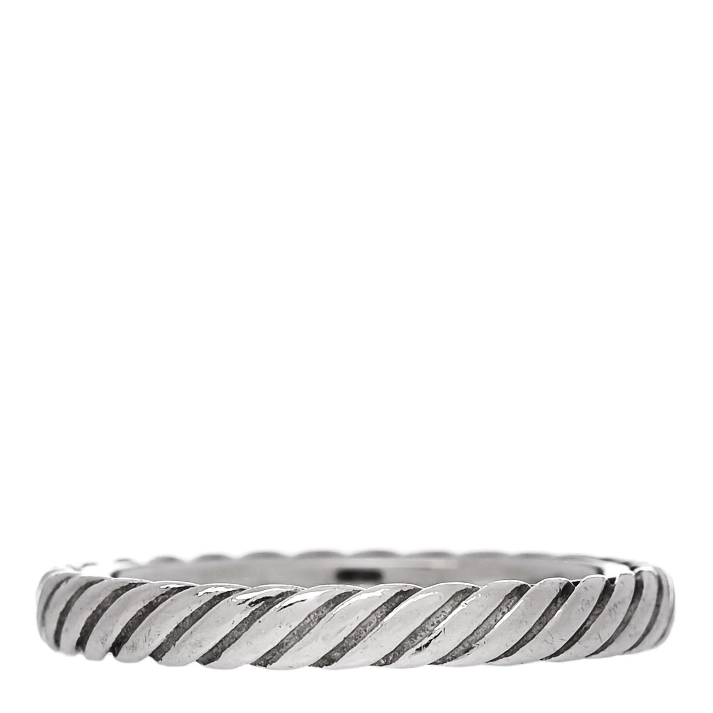 Sterling Silver Stackable Cable Ring 49 5