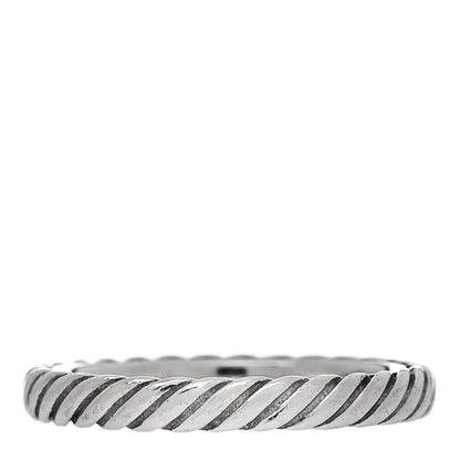 David Yurman Sterling Silver Stackable Cable Ring 49 5 3 of 4