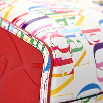 Christian Louboutin Calfskin Small Cabata Tote White Multicolor 12 of 15