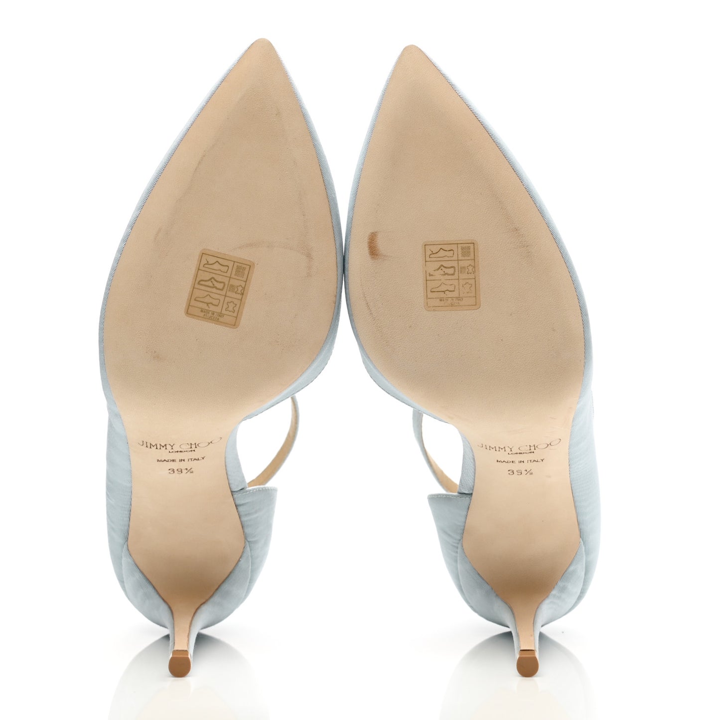 Moire Fabric Crystal Lucy 85 Pumps 39.5 Something Blue