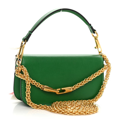 Valentino Garavani Calfskin Vlogo Small Loco Shoulder Bag Gea Green 3 of 10