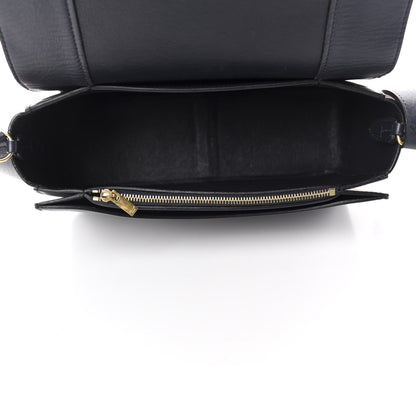 Celine Shiny Smooth Calfskin Medium Frame Shoulder Bag Dark Navy Claycourt 5 of 10