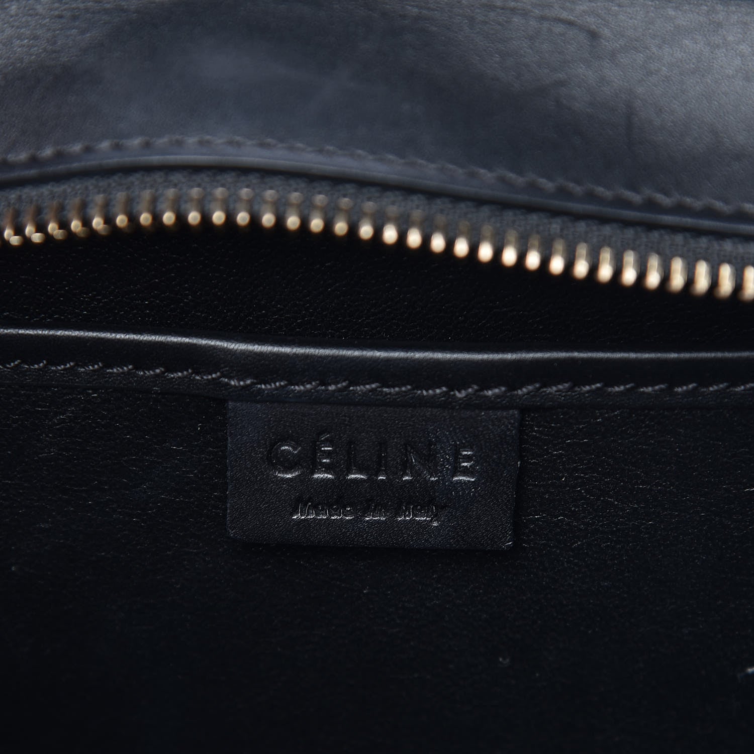 Celine Felt Smooth Calfskin Nano Tri-Color Luggage Indigo Black Brown 7 of 12