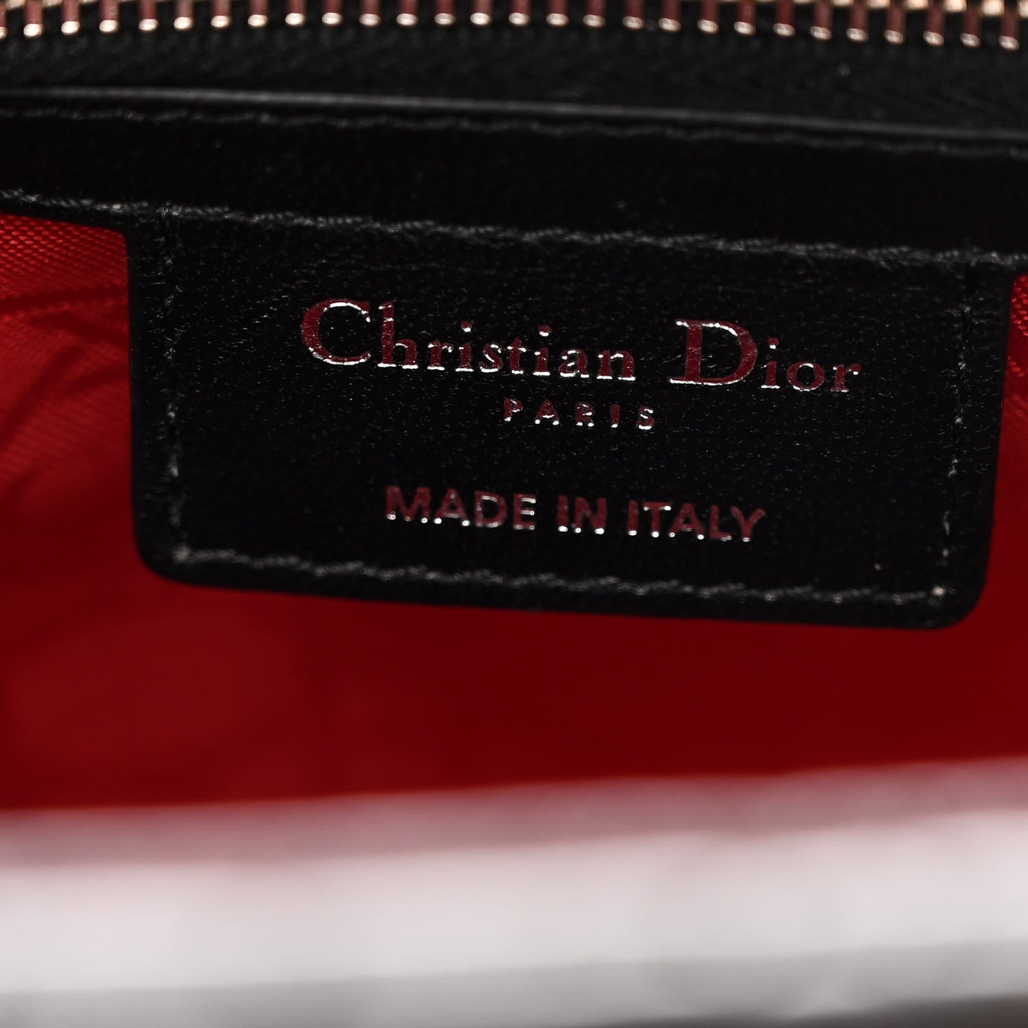 Christian Dior Lambskin Cannage Medium Lady Dior Black 1790170