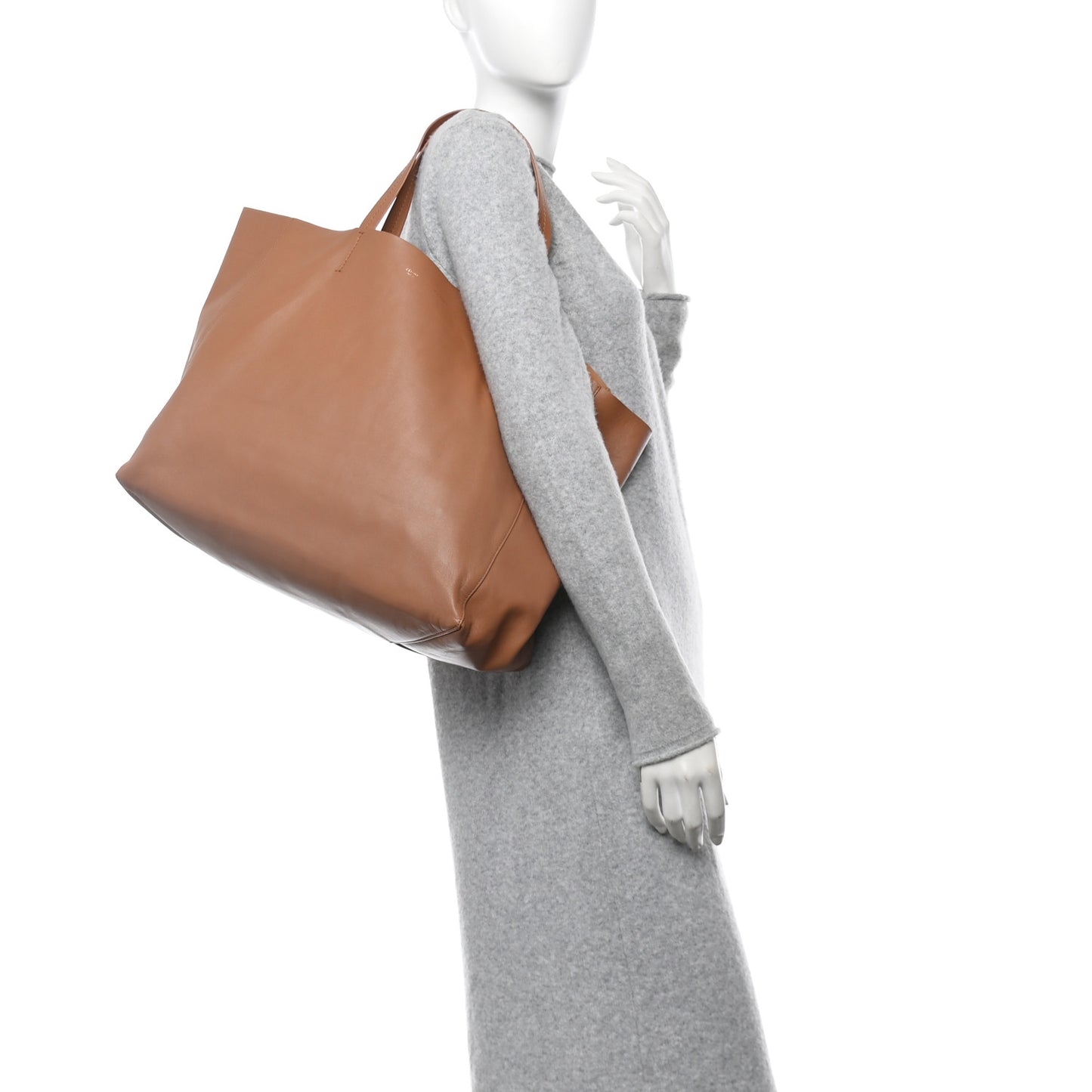 Lambskin Horizontal Cabas Camel