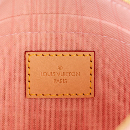 Louis Vuitton Damier Azur Neverfull MM GM Pochette Rose Ballerine 6 of 8