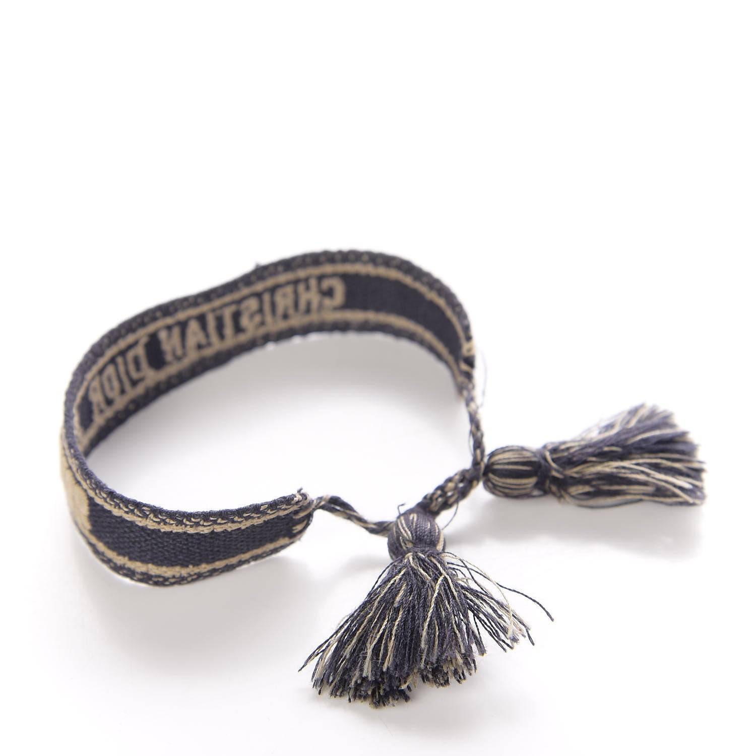 Christian Dior Woven Cotton J'Adior Friendship Bracelet Set Navy 5 of 6