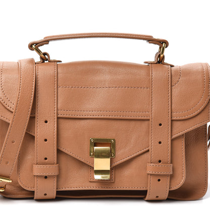 Proenza Schouler Lambskin Tiny PS1 Satchel Birch 7 of 9