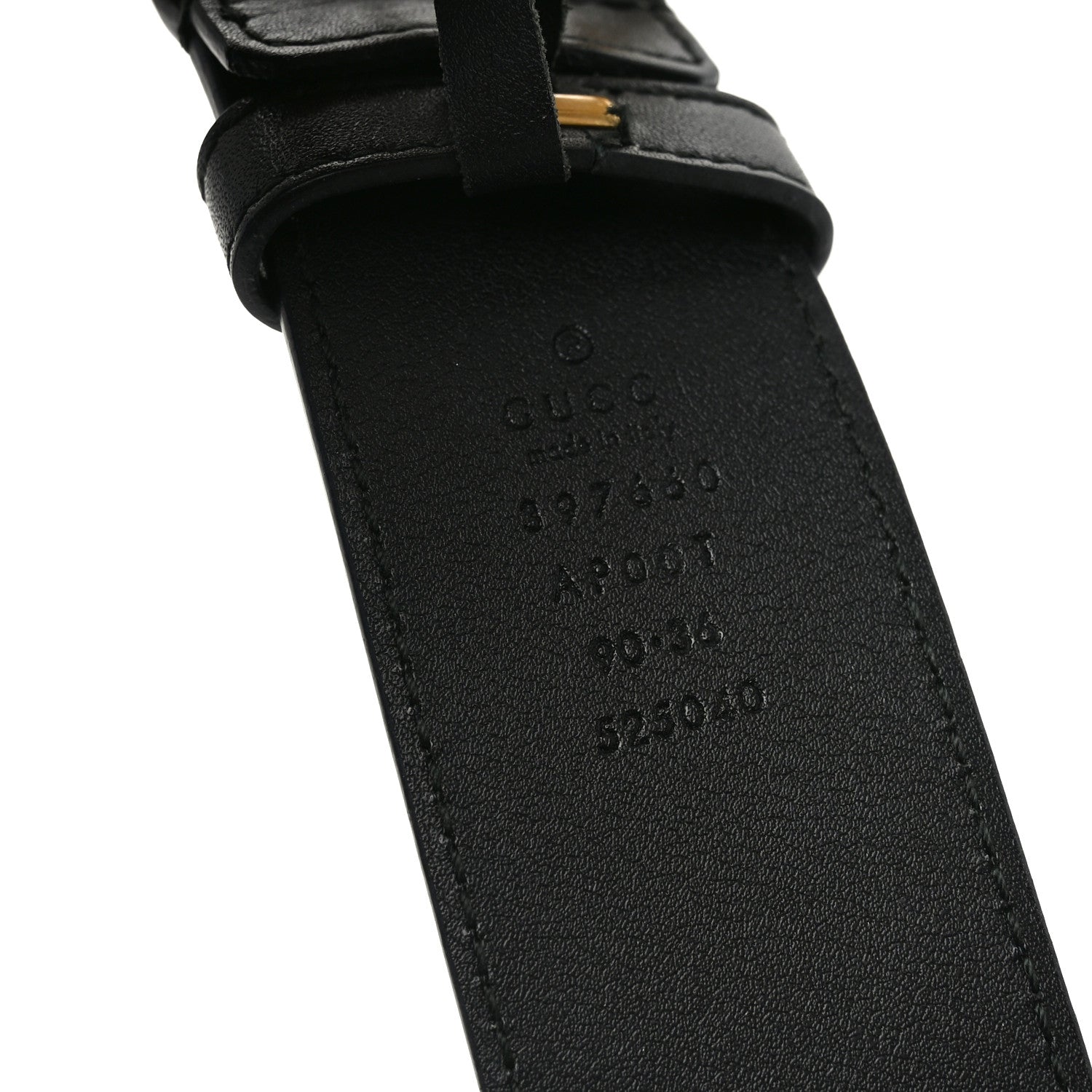 Gucci Calfskin Double G 40mm Belt 90 36 Black 3 of 4