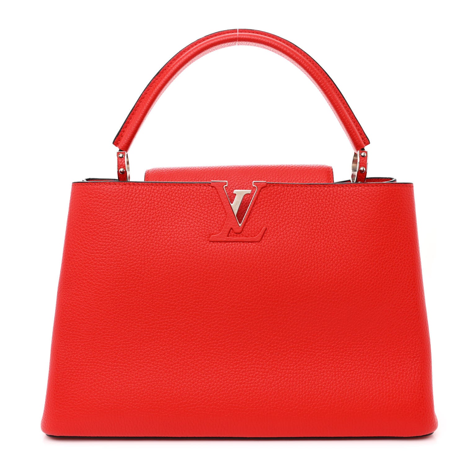 Louis Vuitton Taurillon Capucines MM Coquelicot 1 of 10