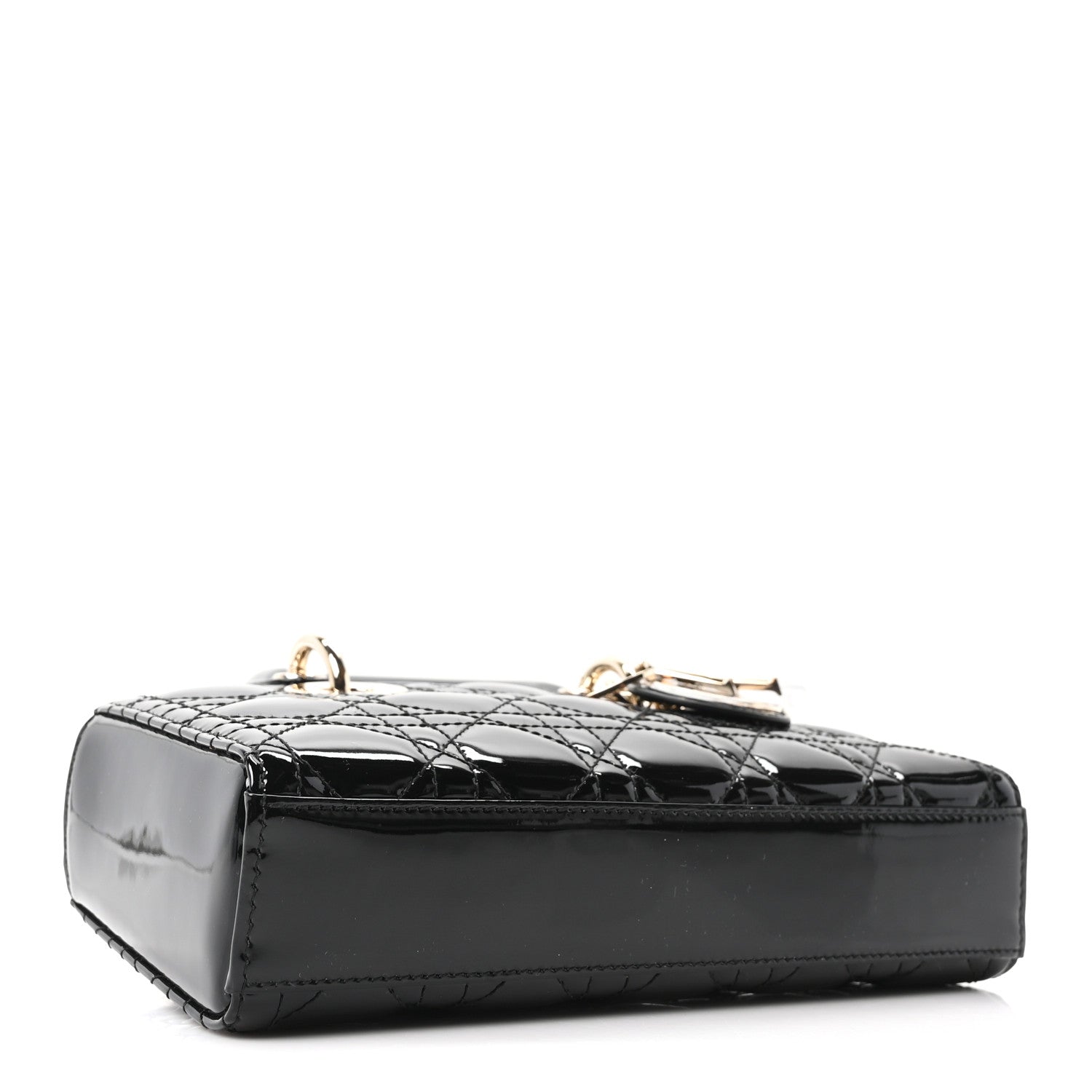 Christian Dior Patent Cannage Small Lady D-Joy Black 4 of 10