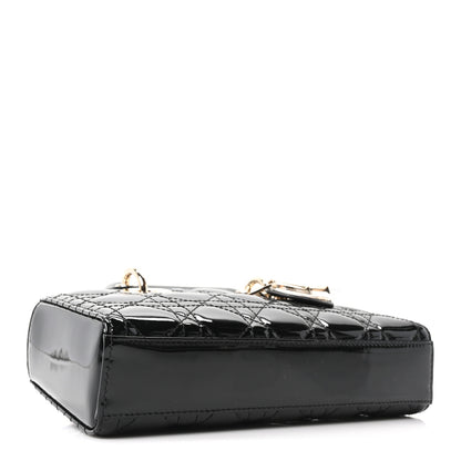 Christian Dior Patent Cannage Small Lady D-Joy Black 4 of 10