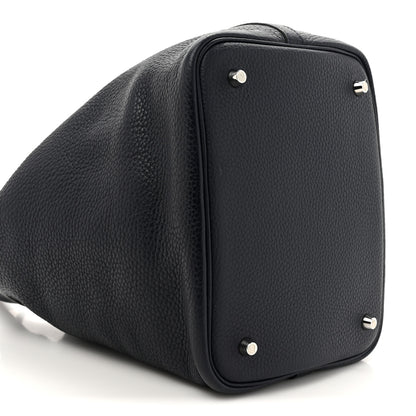 Hermes Taurillon Clemence Picotin Lock 22 MM Bleu Nuit 10 of 12