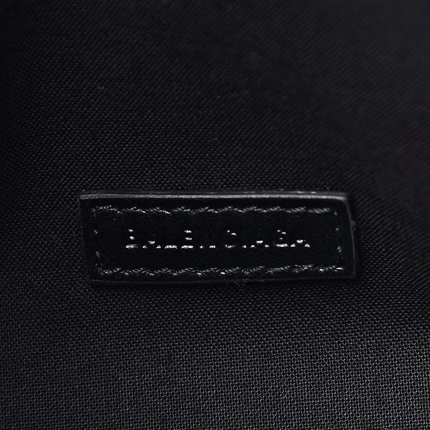 Nylon Crest Logo Embroidered Explorer Beltpack Black