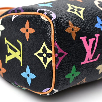 Louis Vuitton Monogram Multicolor Mini Sac HL Speedy Black 7 of 8
