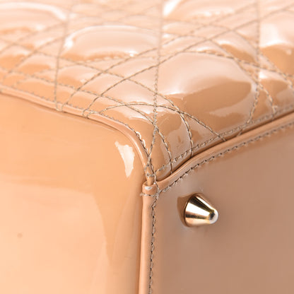 Christian Dior Patent Cannage Medium Lady Dior Beige 11 of 21