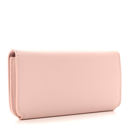 Balenciaga Calfskin Logo Cash Thin Money Wallet Light Rose Black 3 of 8