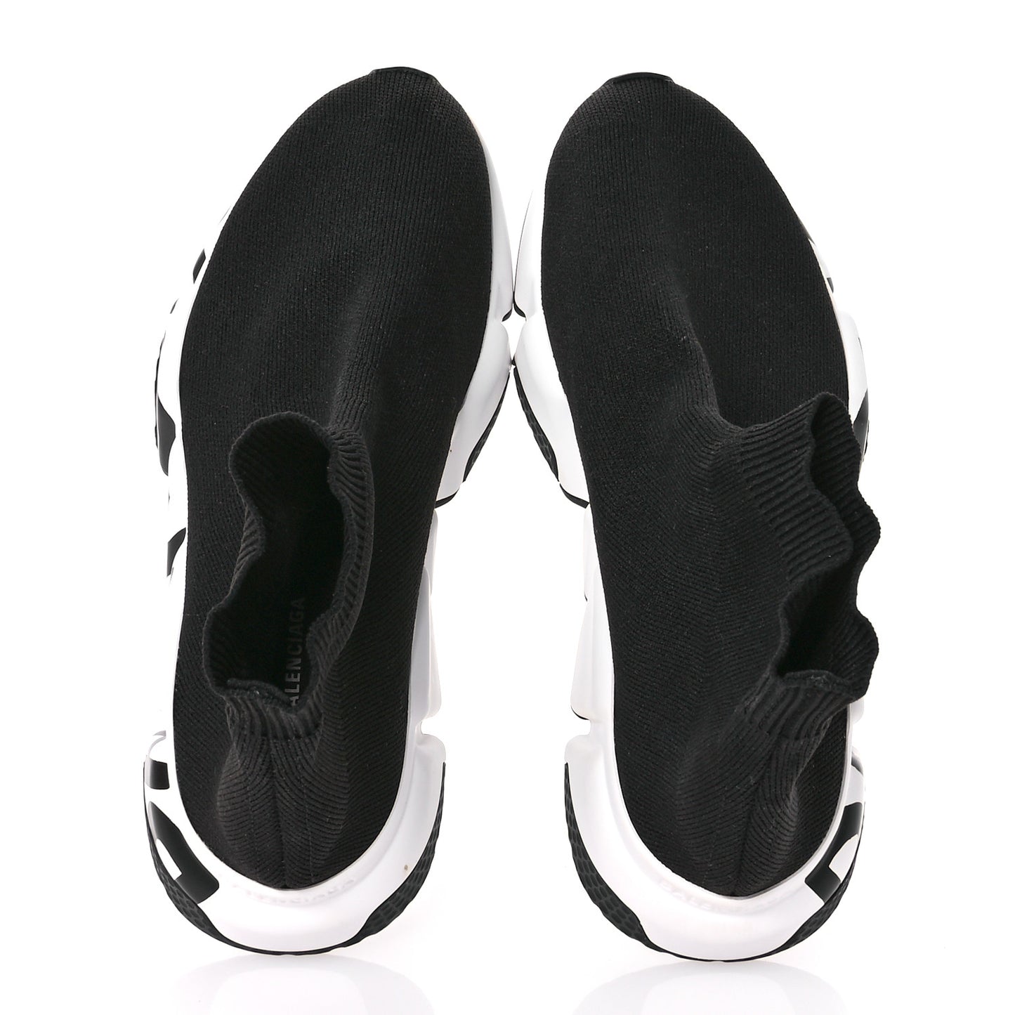 Neoprene Knit Womens Speed Graffiti Sneakers 36 Black White