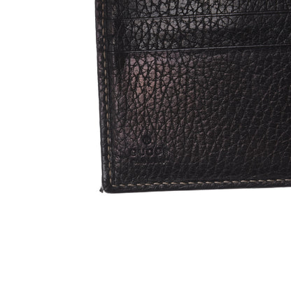 Gucci Monogram Ladies Web French Flap Wallet Black 6 of 6