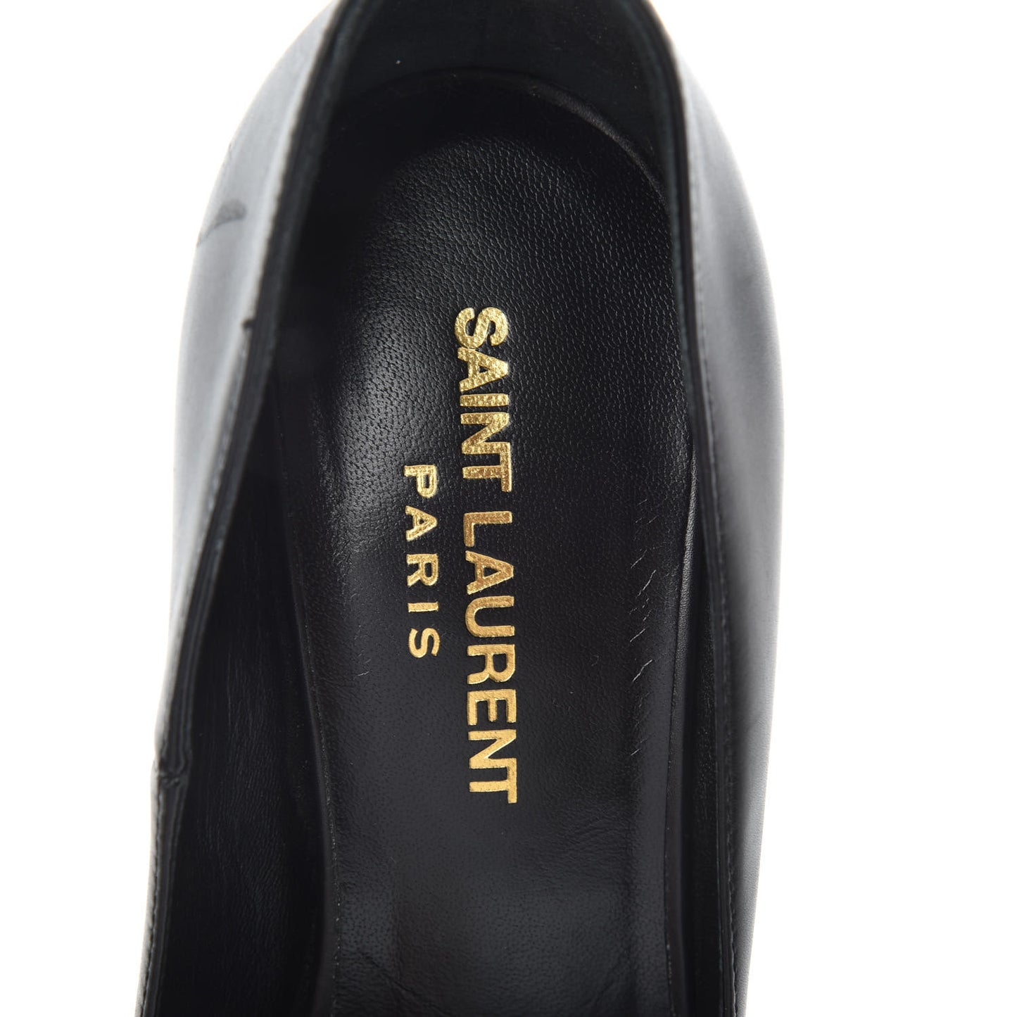 Pebbled Patent Calfskin Janis 105 Pumps Black