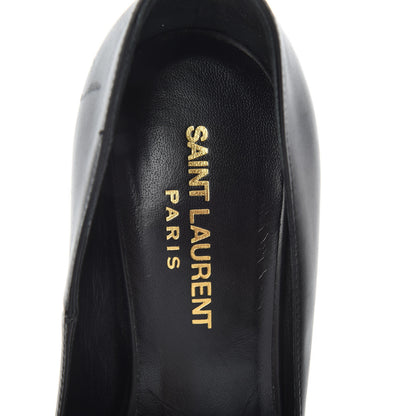 Saint Laurent Pebbled Patent Calfskin Janis 105 Pumps Black 5 of 7